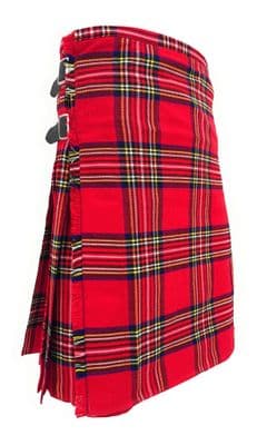 Royal Stewart Tartan 8 Yard Wool Blend Kilt