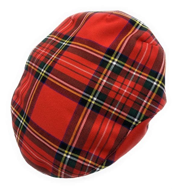 Royal Stewart Tartan Flat Cap Made in Scotland