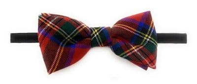 Royal Stewart Wool Tartan Bow Tie Made In Scotland