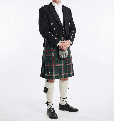 Scottish National Tartan 8 Yard Wool Blend Kilt