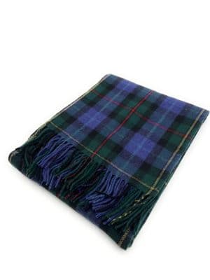 Smith Wool Blend Highland Tartan Blanket Full Size Throw