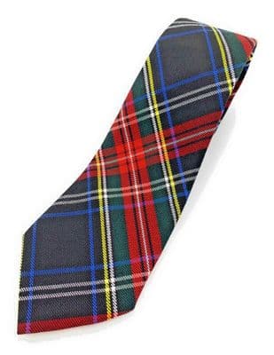 Stewart Black Tartan Tie