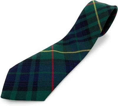 Stewart Hunting Wool Tartan Necktie Made In Scotland