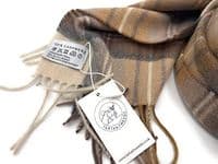 Stewart Natural Extra Fine Pure Cashmere Scarf 180 cm x 30 cm