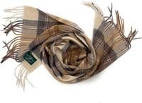 Stewart Natural Extra Fine Pure Cashmere Scarf 180 cm x 30 cm