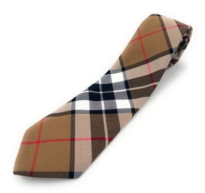 Thomson Camel Tartan Tie