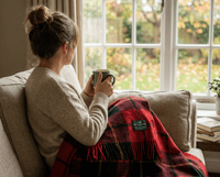 Wallace New Wool Large Tartan Blanket Throw Rug