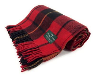 Wallace New Wool Large Tartan Blanket Throw Rug