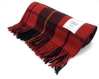 Wallace Premium Tartan Knee Blanket 100% New Wool