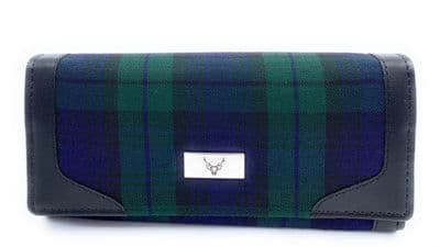 Women's Black Watch Tartan Long Wallet Purse