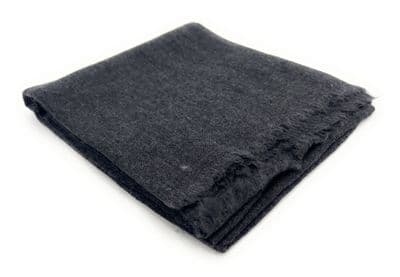 Women's Charcoal Lightweight Warm Cashmere Blend Wrap Shawl 70cm x 200cm