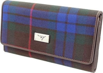 Women's Fraser Tartan Flap-over Long Wallet Purse