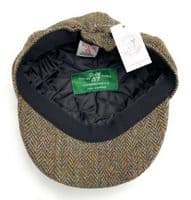 Women’s Brown Herringbone Baker Boy Cap | Harris Tweed