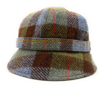 Women's Harris Tweed Flapper Hat Macleod Tartan One Size 56 cm - 61 cm