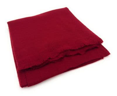 Women's Maroon Lightweight Warm Cashmere Blend Wrap Shawl 70cm x 200cm