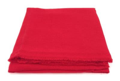 Women's Red Lightweight Warm Cashmere Blend Wrap Shawl 70cm x 200cm