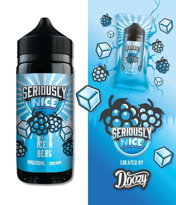 Ice N Berg E-liquid Shortfill Seriously Nice by Doozy 120ml 0mg