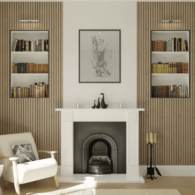 Acoustic Style Waterproof Shower Panel - Sunset Boulevard