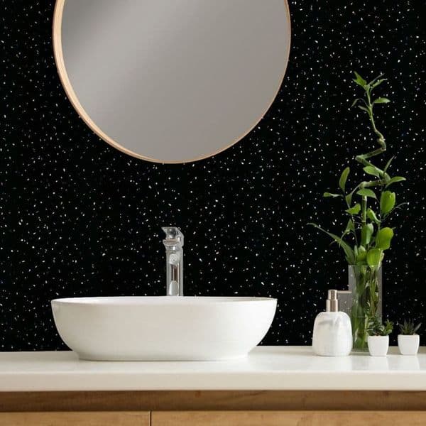 Black Sparkle Gloss - PVC Bathroom Panels