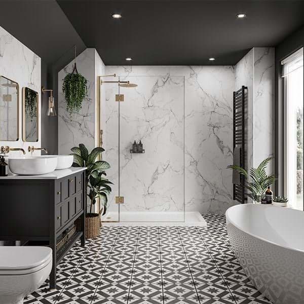 Calacatta Marble Multipanel - Bathroom and Shower