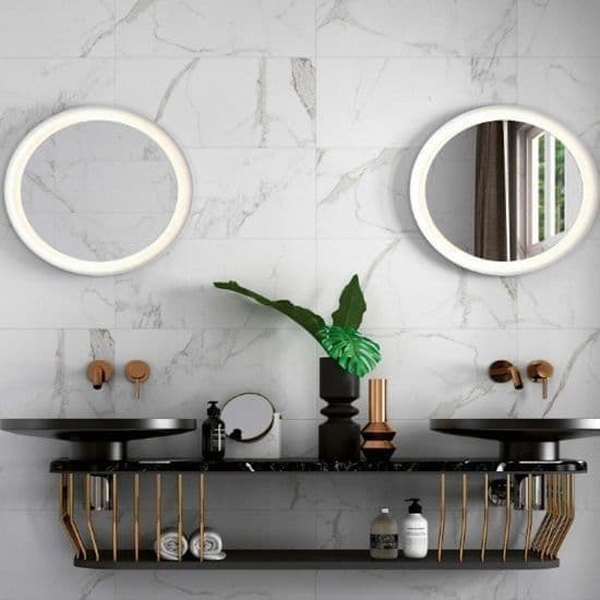 Carrara Marble Tile Matt - PVC Bathroom Panels