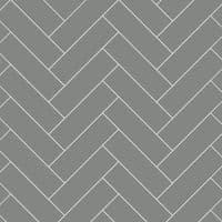 Dust Grey Herringbone Tile Bathroom and Shower Panel