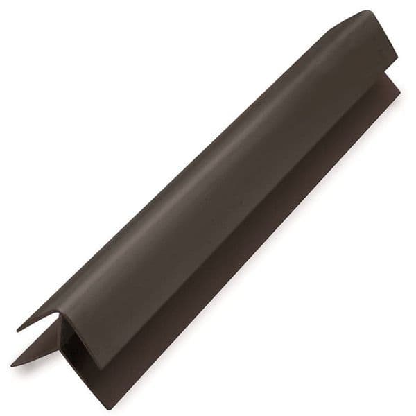 Large Black PVC Cladding 1 Part External Corner