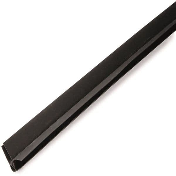 Large Black PVC Cladding 2 Part Universal Corner