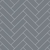 Monument Grey Herringbone Tile Bathroom and Shower Panel