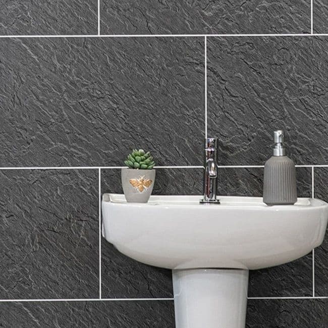 Riven Slate Tile - PVC Bathroom Panels