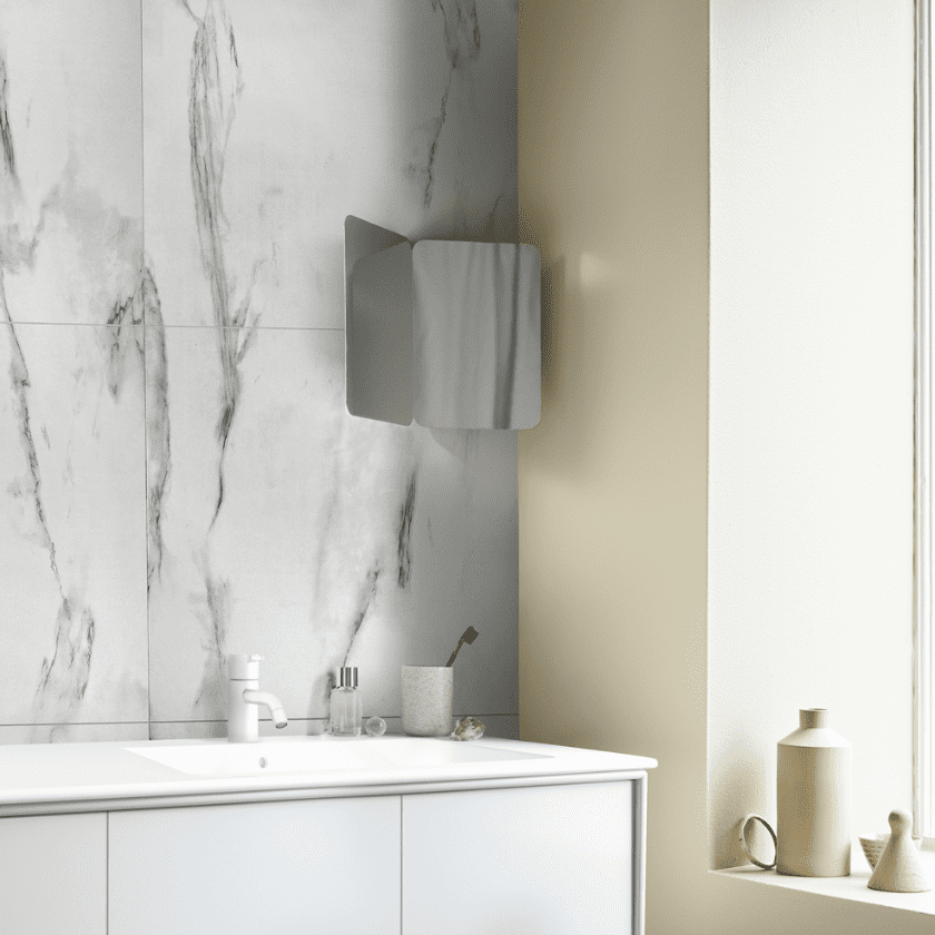 White Marble Satin Perform Panel - Bathroom and Shower