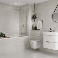 White Mineral Multipanel - Bathroom and Shower Tile