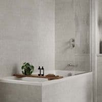 White Mineral Multipanel - Bathroom and Shower Tile