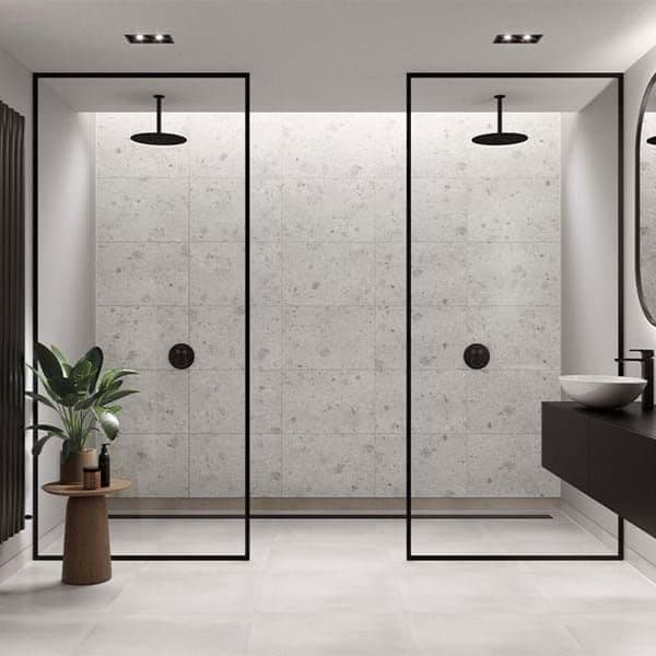 White Terrazzo Multipanel - Bathroom and Shower Tile
