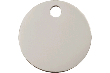 25mm Highly Polished Silver ID Disc