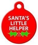 30mm Santa's Little Helper Pet ID Tag