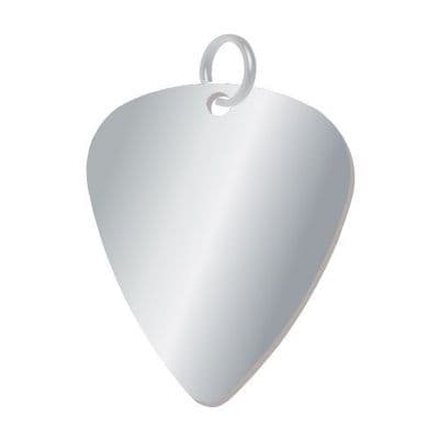35mm Silver Guitar Pick