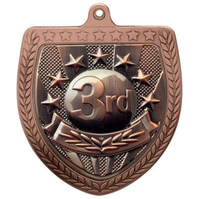 3rd Place Cobra Shield Medal  -75mm