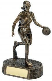 Basketball Resin Trophy Female 22.5cm