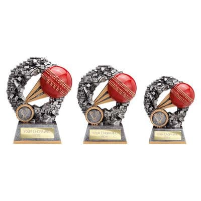 blast out cricket trophy