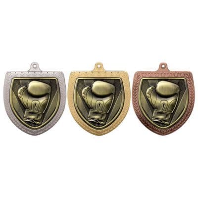 Boxing Cobra Shield Medal - 75mm