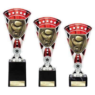 Boxing Trophy - Cobra Star - Red