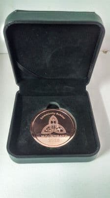 Bronze Coin in a High Quality Black Leatherette Box