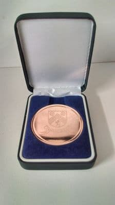 Bronze Coin in a Navy Leatherette Box