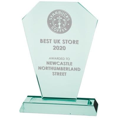 Charleston Jade Glass Award - 15mm Thickness