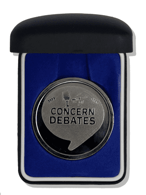 Coin in a Navy Leatherette Box