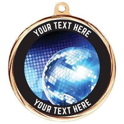 Custom Made Bespoke Dance Medal 55mm Including Ribbon from €4.75 Minimum Order 50