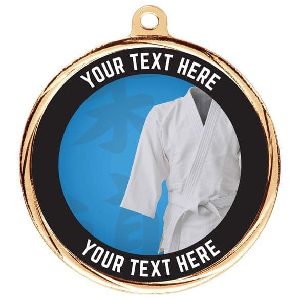 Custom Made Bespoke Martial Arts Medal Including Ribbon 55mm from 4 75