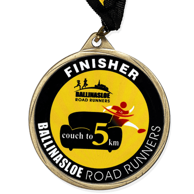 Custom Made Bespoke Medal 55mm  Including Ribbon From €4.75 Minimum Order 50