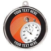 Custom Made Bespoke Running Medal 55mm  Including Ribbon From €4.75 Minimum Order 50